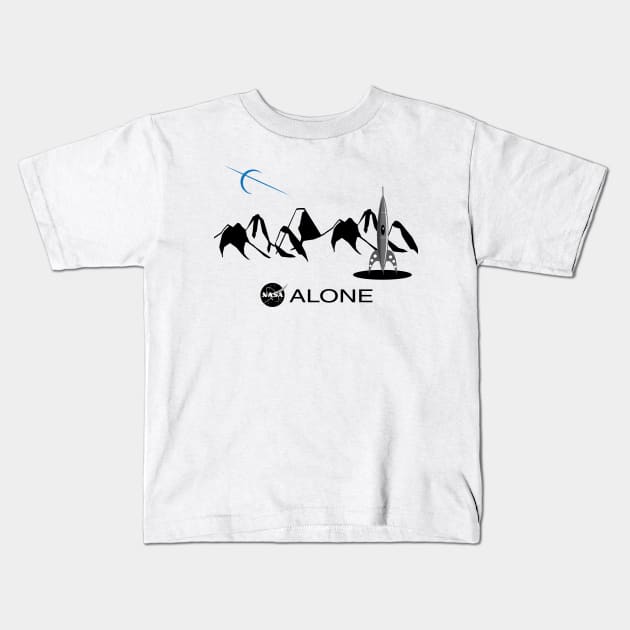 ALONE Kids T-Shirt by ocsling